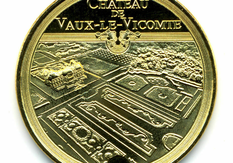 77 MAINCY Château de Vaux-le-Vicomte 4, Vue aérienne, 2020, Monnaie de Paris • EUR 3,50
